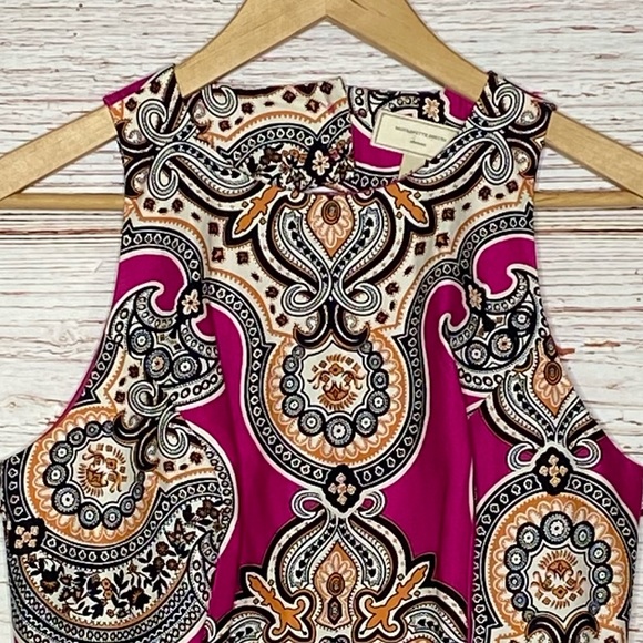 Anthropologie Moulinette Soeurs Geidi Pink Print Sheath Dress Sz 4 - Picture 7 of 16